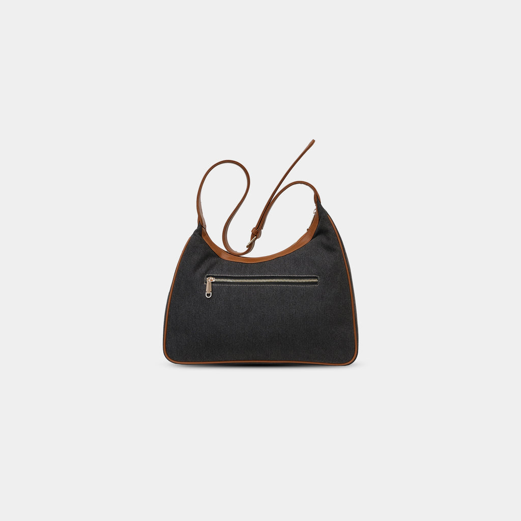 Nitya Denim grey light blue Shoulder bag back view