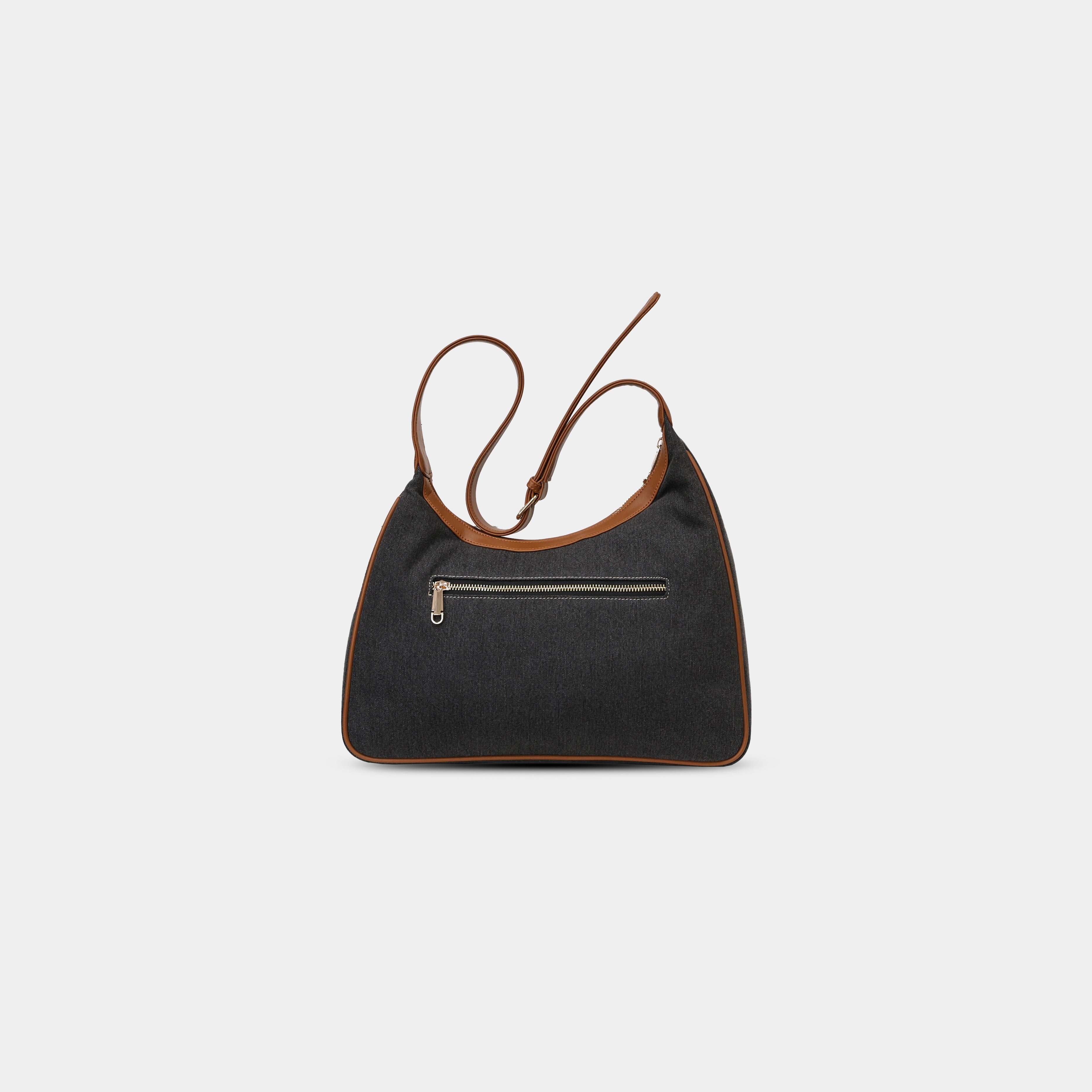 Nitya Denim grey light blue Shoulder bag back view