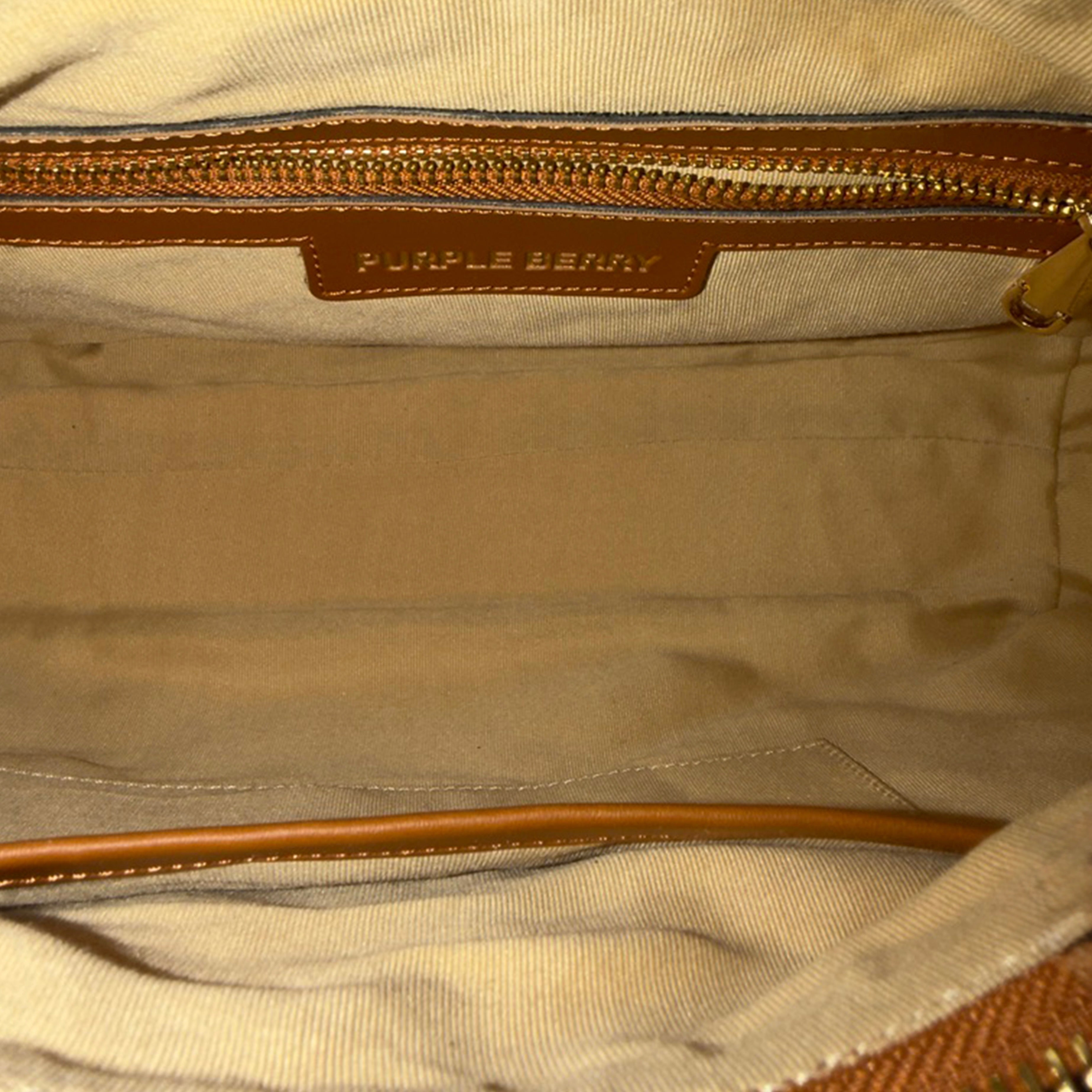 Nitya Denim indigo light blue Shoulder bag inside view