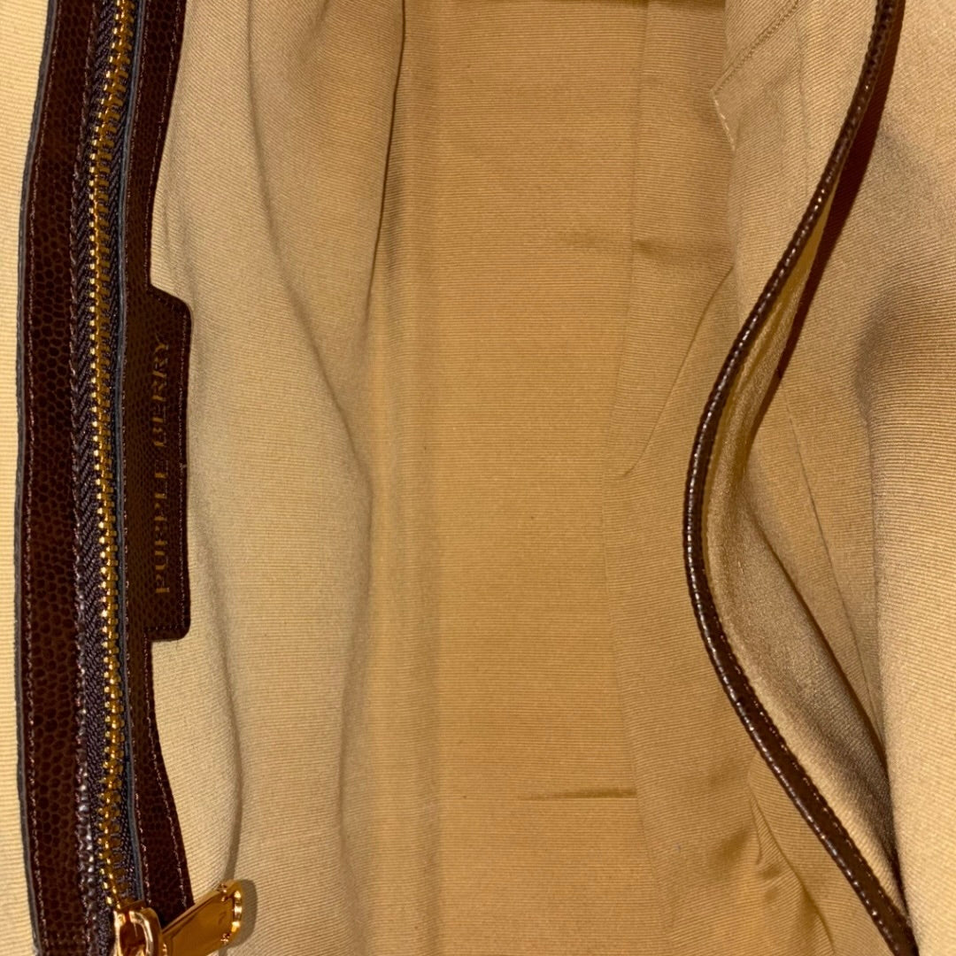 Interior lining of grey Dima denim office tote