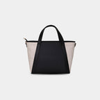 Black Lexie Office Tote bag isolated on light background