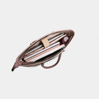 Terra geometric mocha office tote styled for professional workwear