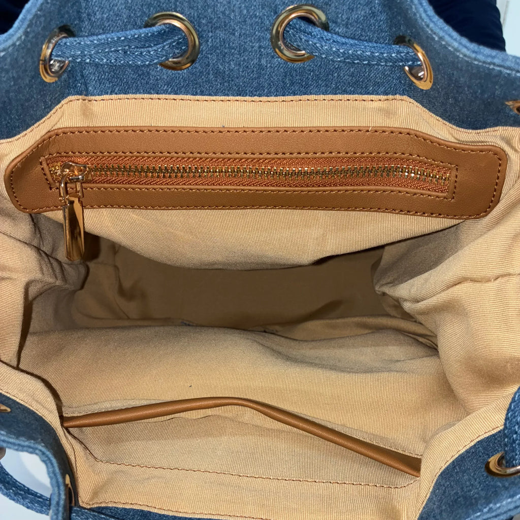 Charmi Denim Backpack